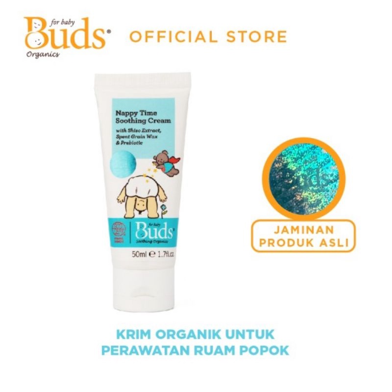 Buds Organics Nappy Time Soothing Cream 50 ml - Krim Ruam Popok