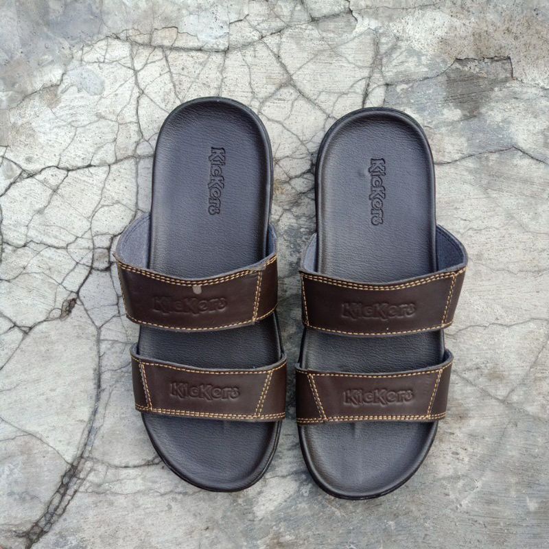 sandal Kickers 01/sandal kulit pria/sandal cowok terbaru/sandal murah/sandal fashion/sandal casual