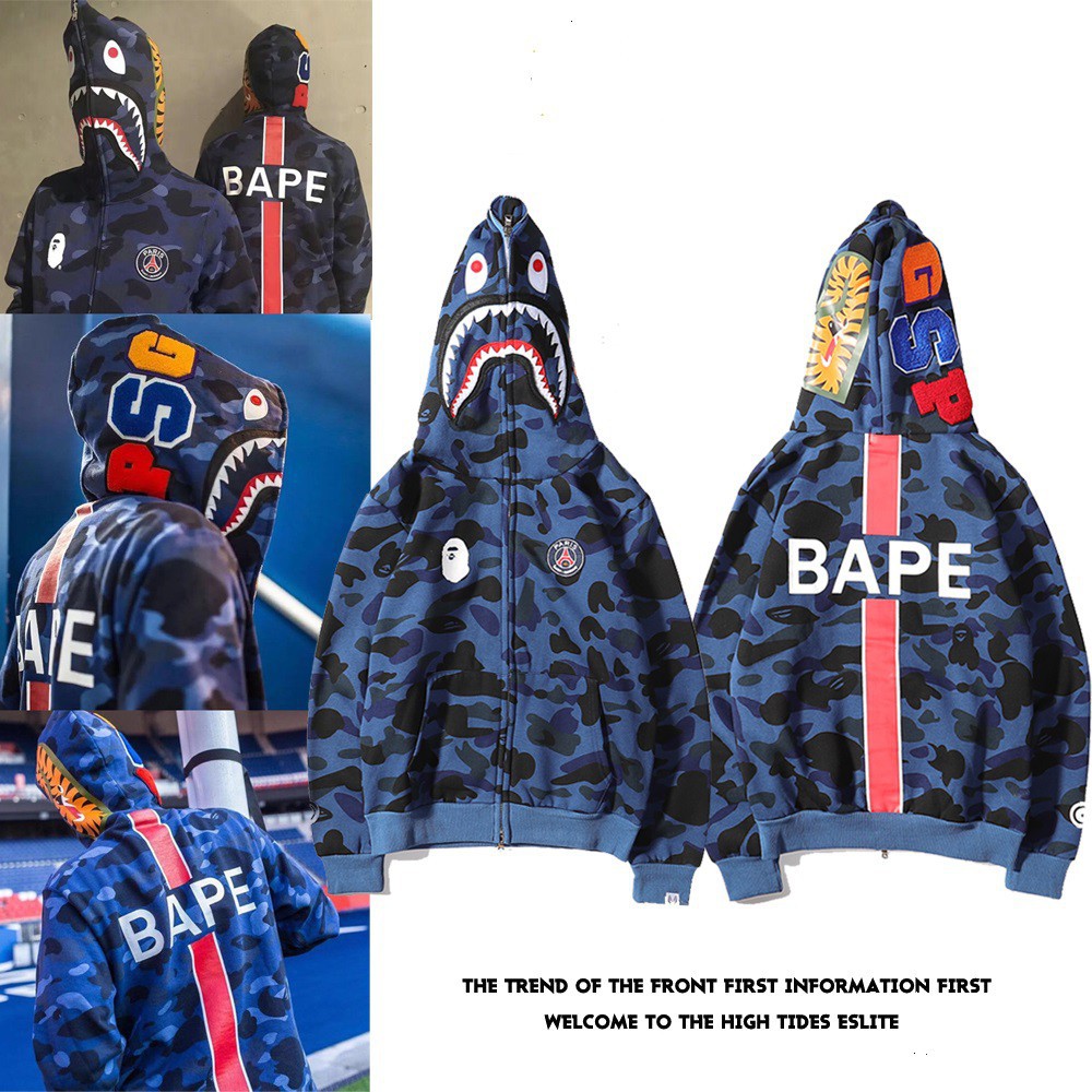 HOODIE BAPE X PSG FULL ZIP