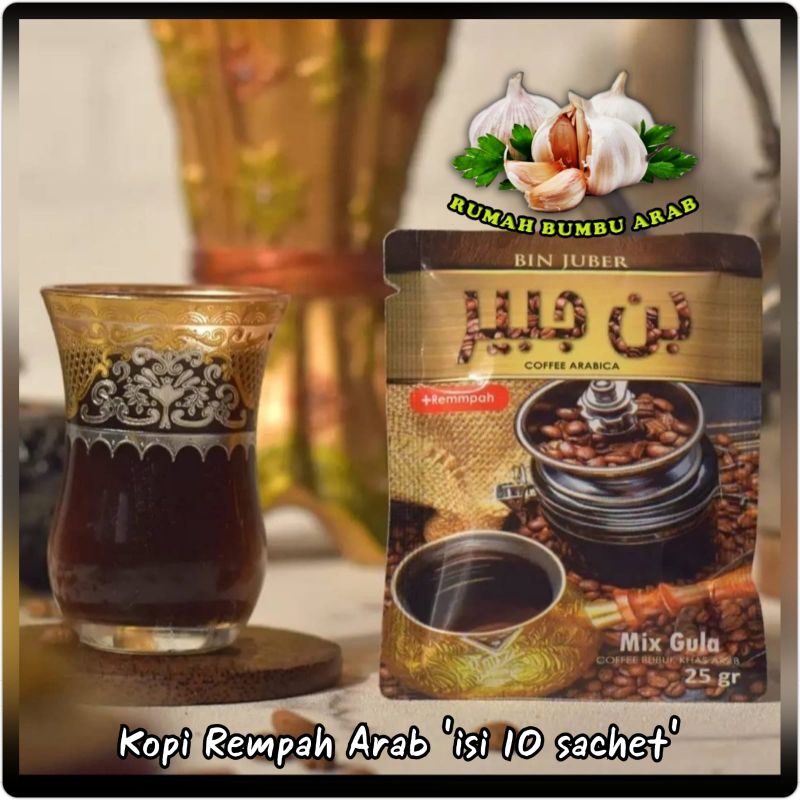 

Kopi Rempah Arab Bin Juber "isi 10 Sachet