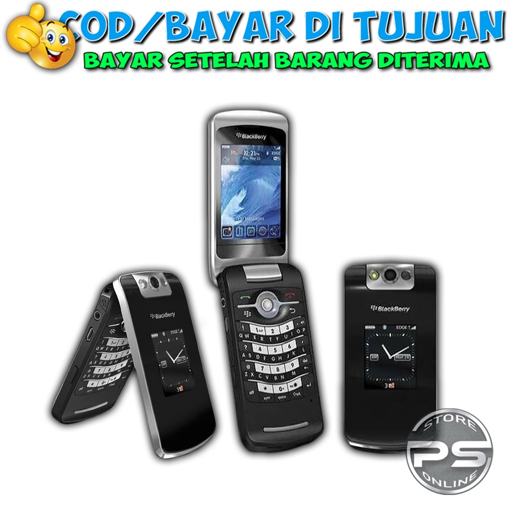 HP Blackberry 8220 Pearl Flip - HP Lipat - HP BB Jadul - BB dengan aplikasi lengkap