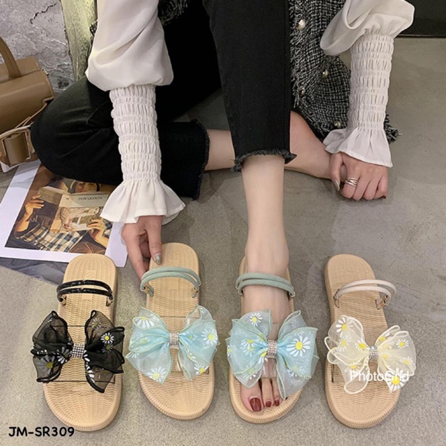 Sandal flip ribbon japan #jm-sr309