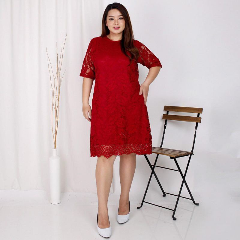 Dress JUMBO XL- XXL Dress Brokat Premium dress pesta