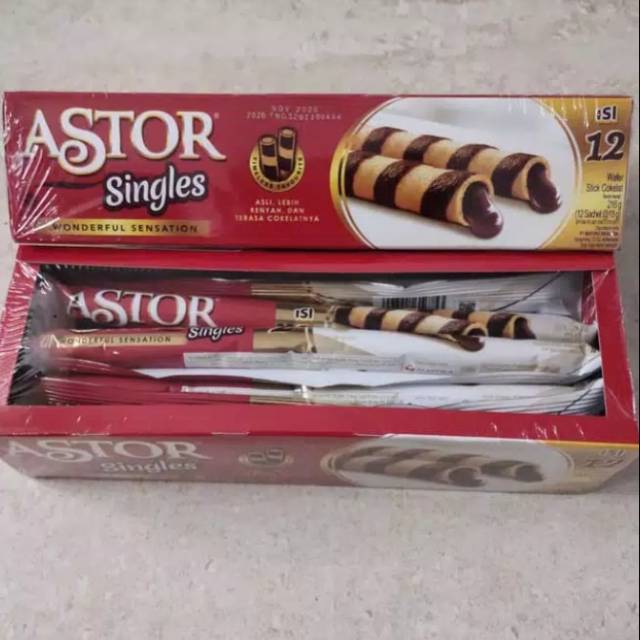 

Astor Singles Wafer Stick - Netto 12 pcs x 18 gr