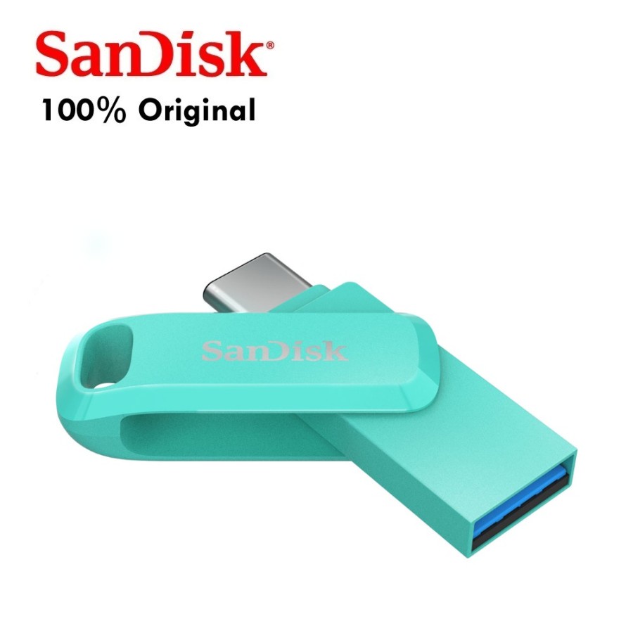 Sandisk Dual Drive GO USB Type-C 128GB - Green SDDDC3 ORIGINAL, OTG GoType C 128 GB - Green