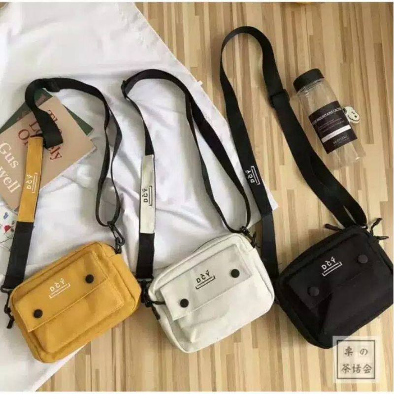 cod tas selempang pria wanita   tas keren cowo cewe   laki laki   perempuan unisex korean style bran