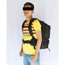 Tas Ransel Army Model Lebanon Besar Hitam