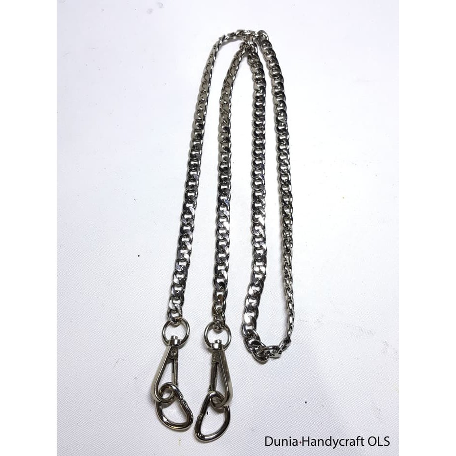 Rantai Tas Gepeng BESAR - Rantai Selampang Tas gold, hitam dan silver