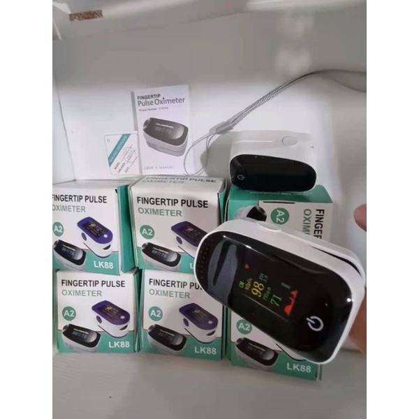 (Ready)Nano Spray Gun Digital Pulse Oximeter LK88 A2 Oxymeter Alat Ukur Kadar Oksigen