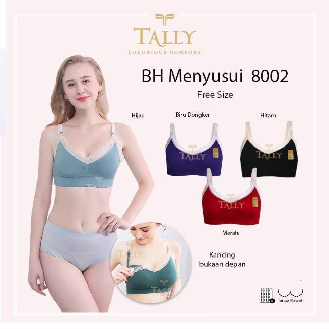 Bh Bra Menyusui Busui Maternity Nursing Bra Busa Tanpa Kawat Seamless Bra Hamil Tally 8002 Murah