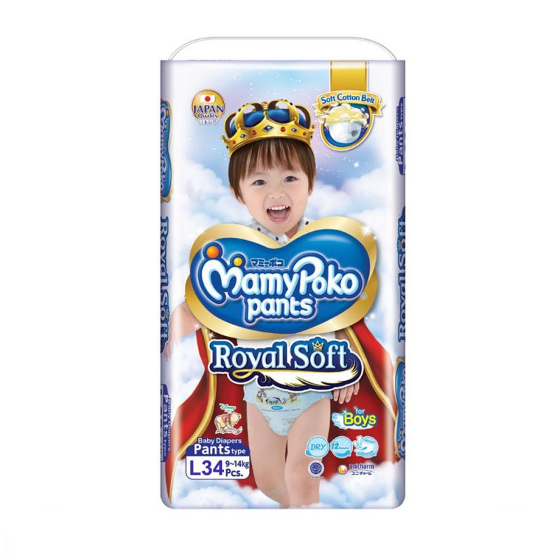 MamyPoko Pants Royal Soft M42 / L34 / XL30 / XXL24 Boy Girls