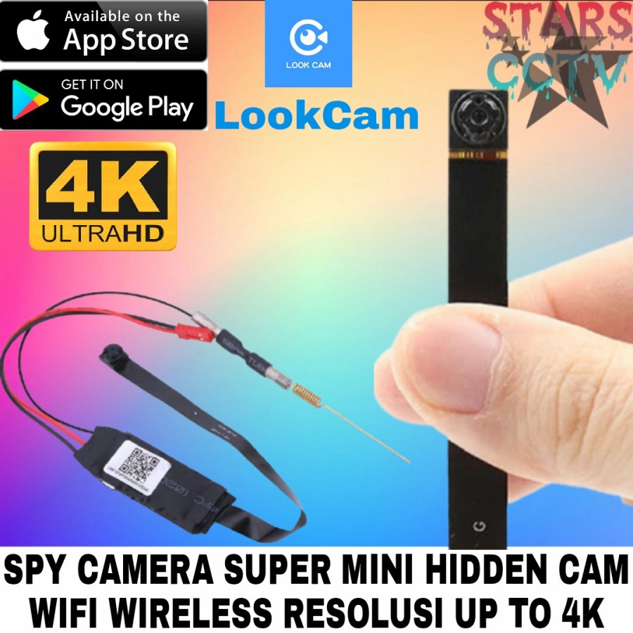 4K KAMERA CCTV MINI PENGINTAI TERSEMBUNYI SUPER MINI SPY CAM 8MP