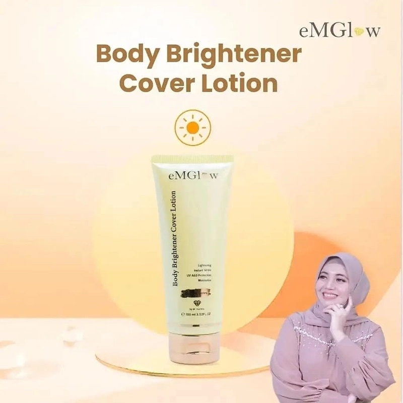 EMGLOW BODY BRIGHTENING COVER LOTION BY dr. MARLINA
