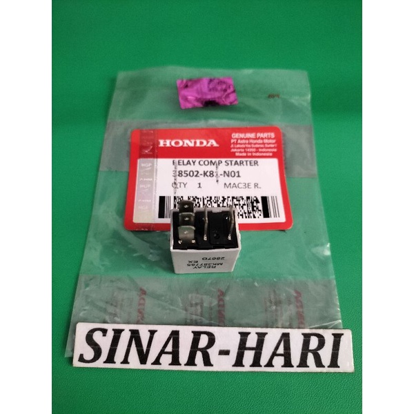 RELAY COMP ,STATER K81 HONDA KAKI 5 KECIL BEAT FI ,POP. ESP. SCOOPY FI