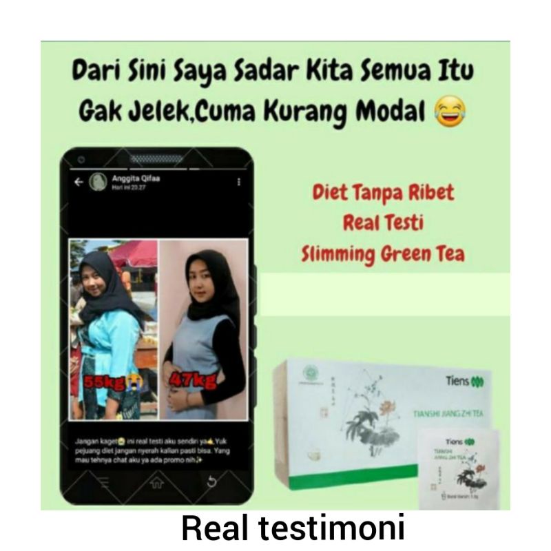 Obat pelangsing diet penurunan berat badan herbal Tiens