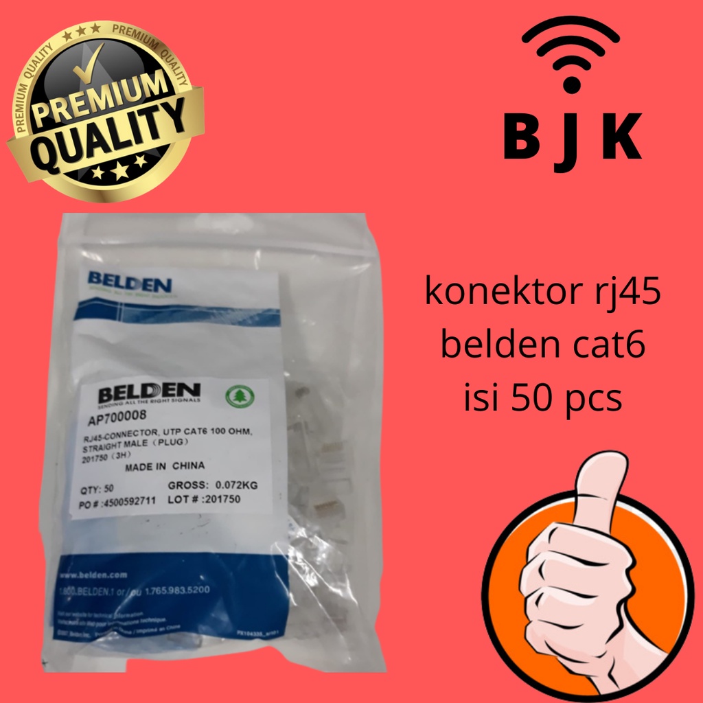 KONEKTOR RJ45 CAT 6 BELDEN ORIGINAL