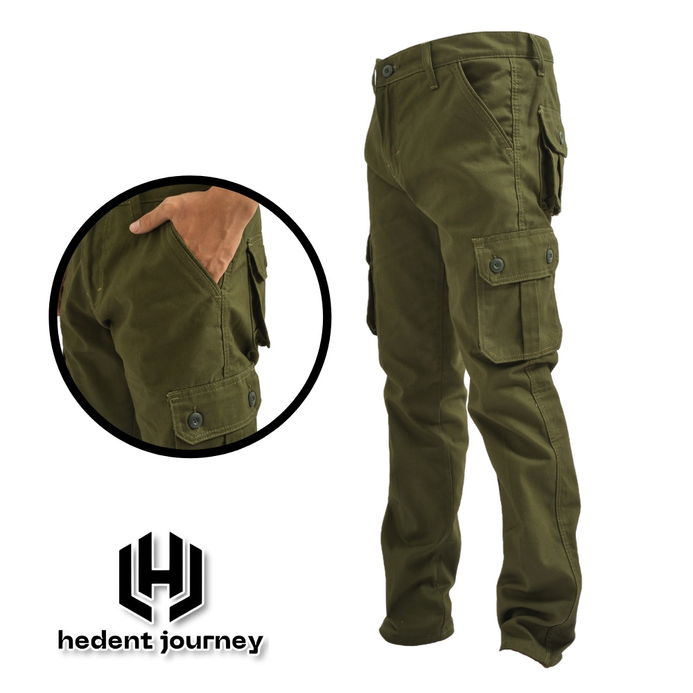 Hedent Journey Celana Panjang Cargo Pria Premium Clana Kargo Army Panjang Original Calana Panjang Ka