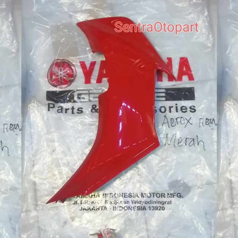 Sayap legsil legshield luar kiri aerox new 2021 merah original ygp bbpf835u00p1