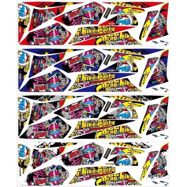 Striping Vixion 2010 2011 2012 Old / Lama Variasi Sticker Stiker Scotlite Skotlet Motor List Li Body