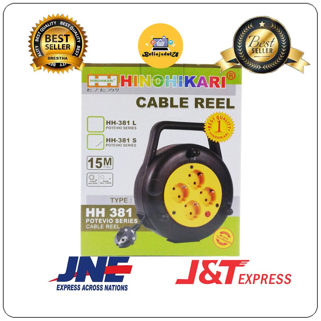 Beliajadulu88 Kabel Roll Gulung HINOHIKARI 15M+Switch - HH 381S