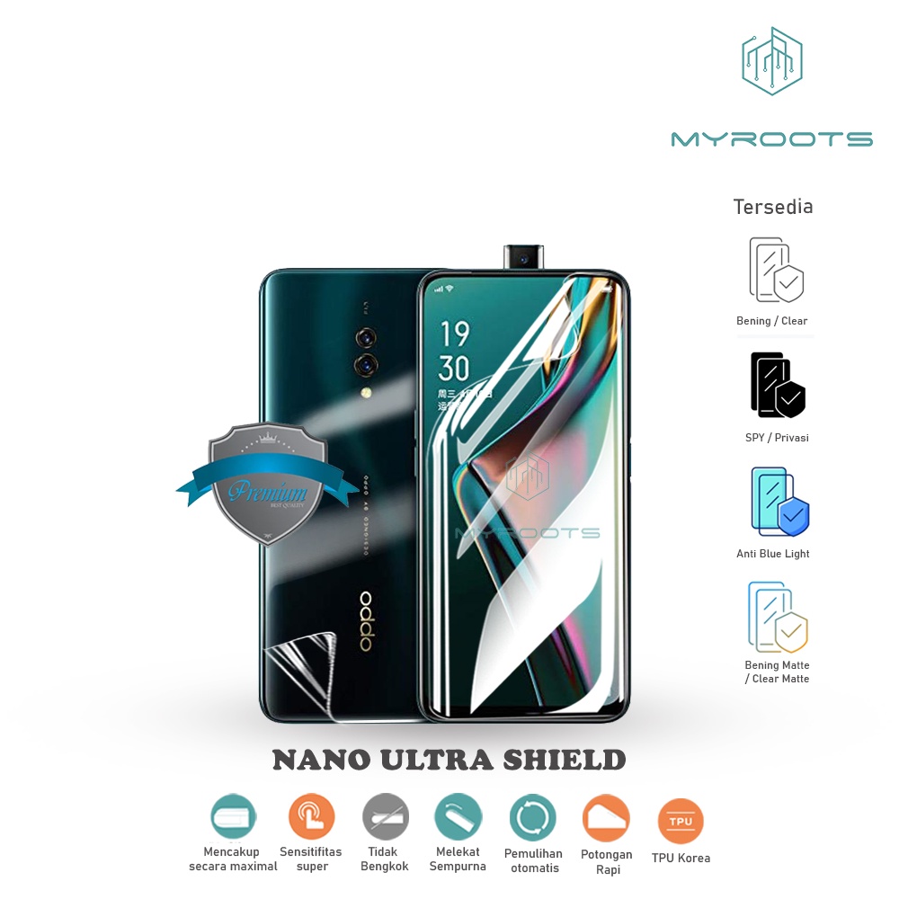 ANTI GORES JELLY HYDROGEL OPPO K3 - ANTI SHOCK SCREEN GUARD PROTECTOR