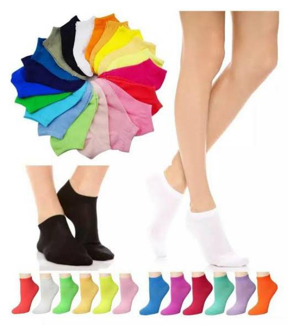 KAOS KAKI invisible mata kaki / ANKLE SOCK warna warni