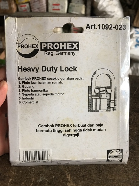 Gembok 60 mm Leher Pendek Hasston