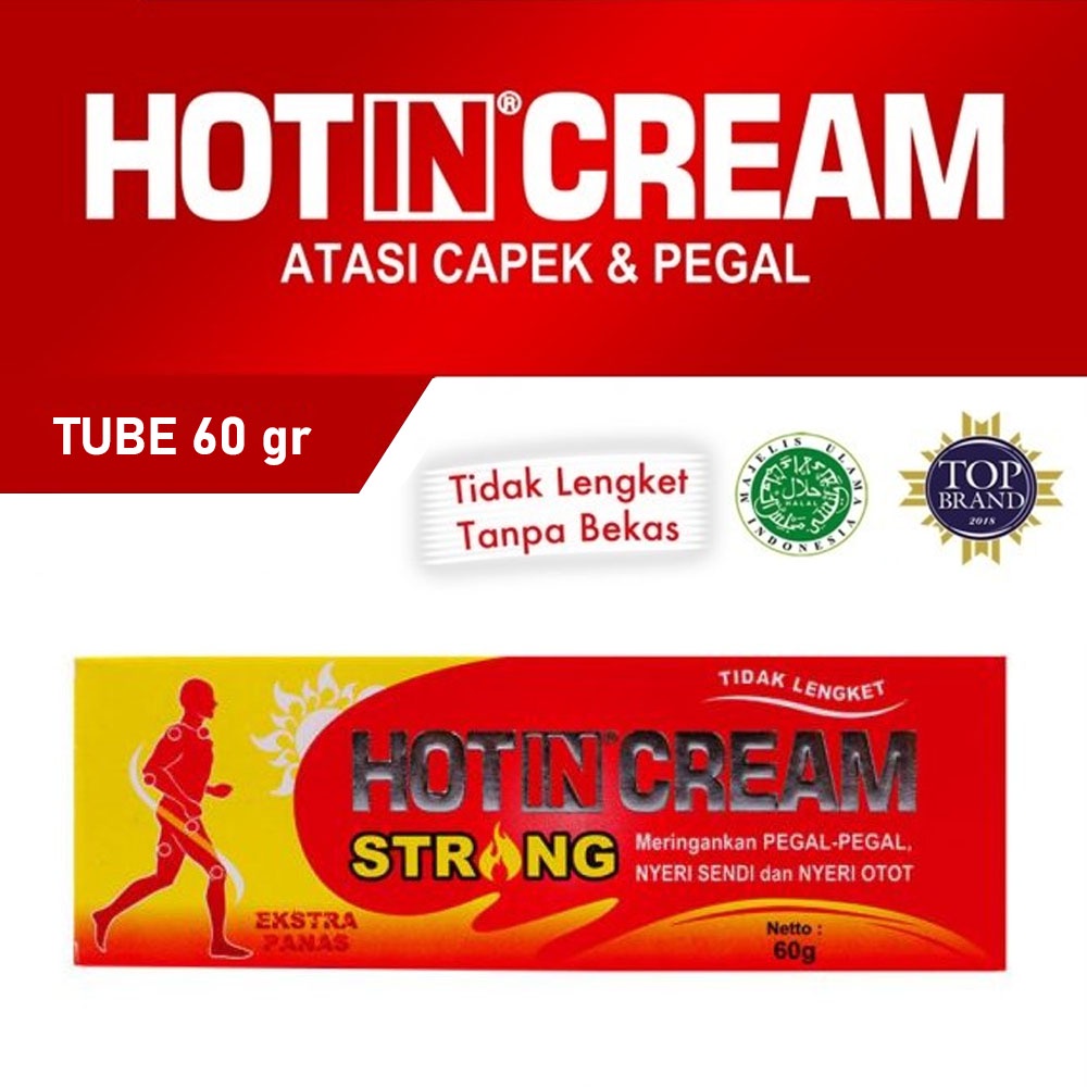 Bisa COD Hot In Cream Strong Kemasan Tube 60 gr &amp; 120 gr - Hotin Cream Strong - Hotin Krim Urut - Krim Pegal