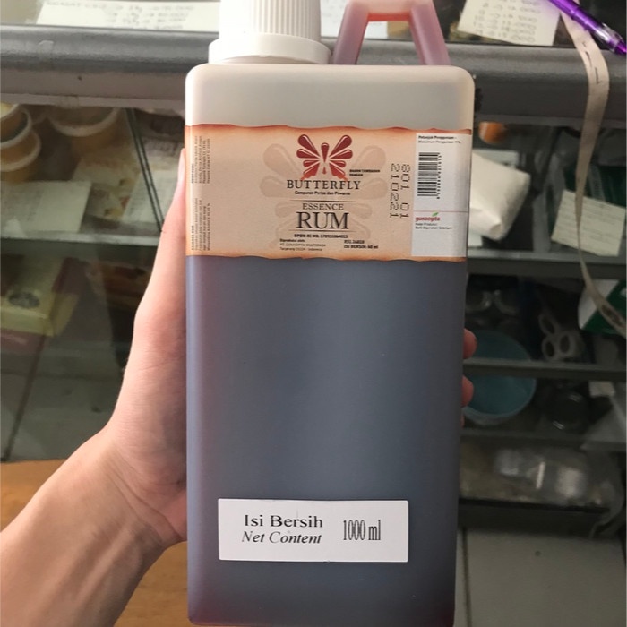 

Siap Kirim Essence Rum Butterfly 1Kg | Rum Koepoe Koepoe 1 Kg | Perisa Kupu