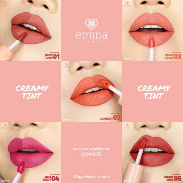Jual Emina Creamy Tint, 3,6 gr Lip Krim Cream liptin Shopee