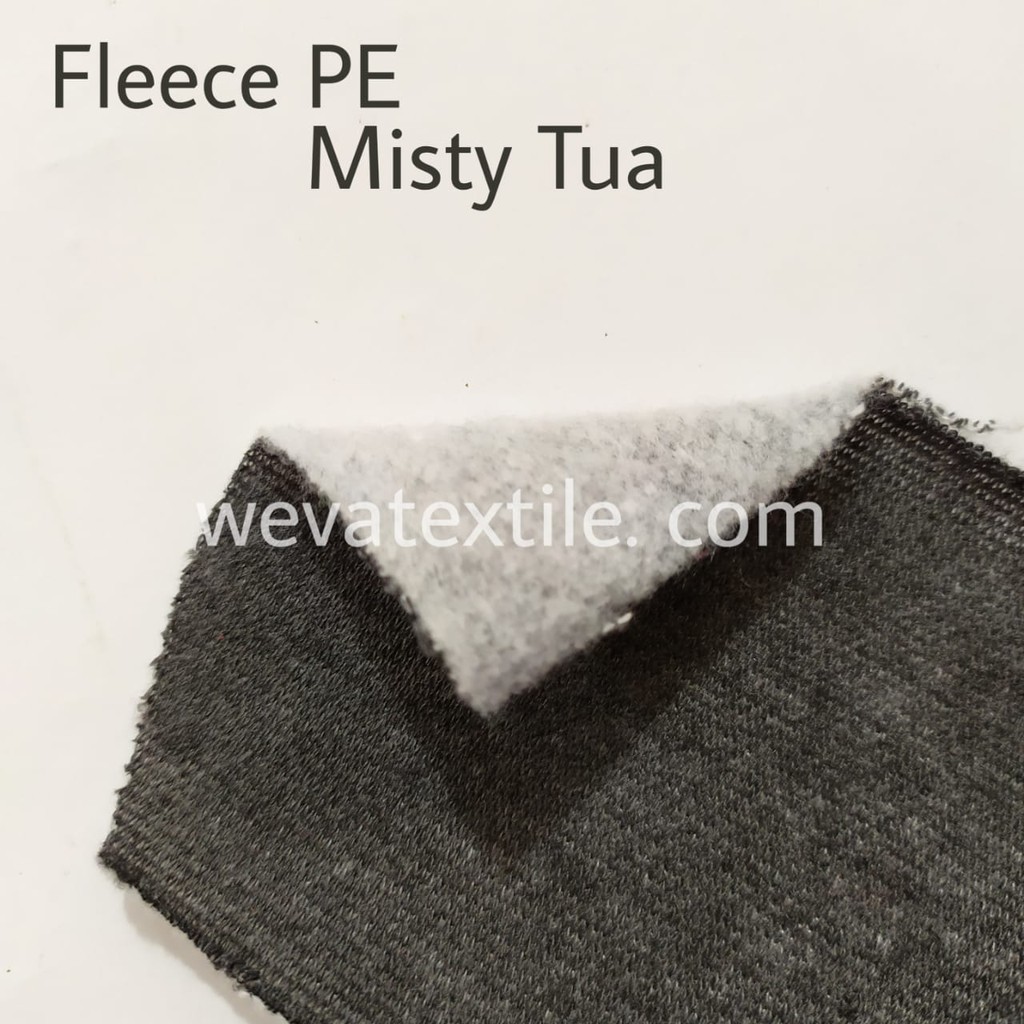 Bahan Kain Kiloan Sweater Jaket Fleece PE 280 gram Misty Tua