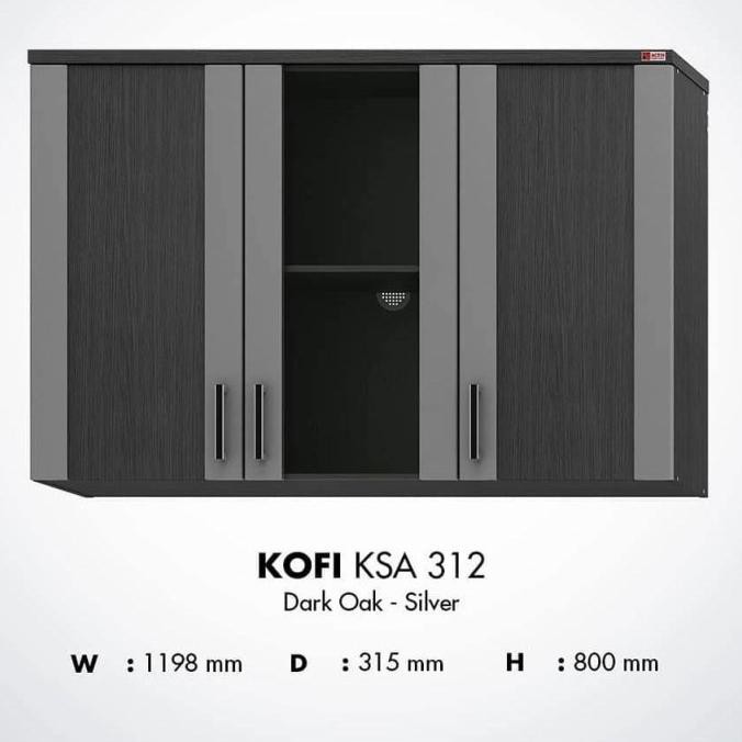 Kitchen Set Atas / Lemari Dapur Atas / Rak Dapur Atas Kofi Activ - 2 Pintu Terbaru