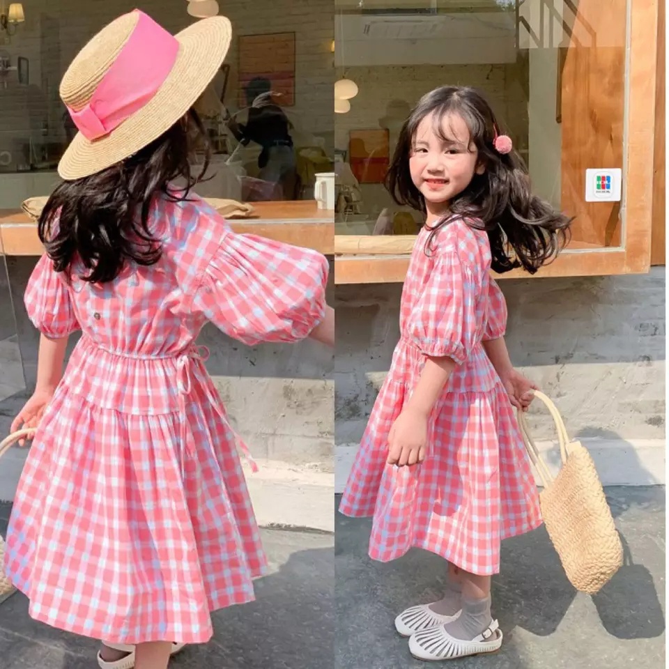 BEFAST - ZTL OOTD Dress Anak IVEY / Dress pud coco / Pakaian Anak-Anak Perempuan / Dress Motif Kotak-Kotak / OOTD Anak Perempuan Ala Korean Style / Fashion Casual Anak-Anak / Termurah / Keluaran Terbaru 2022