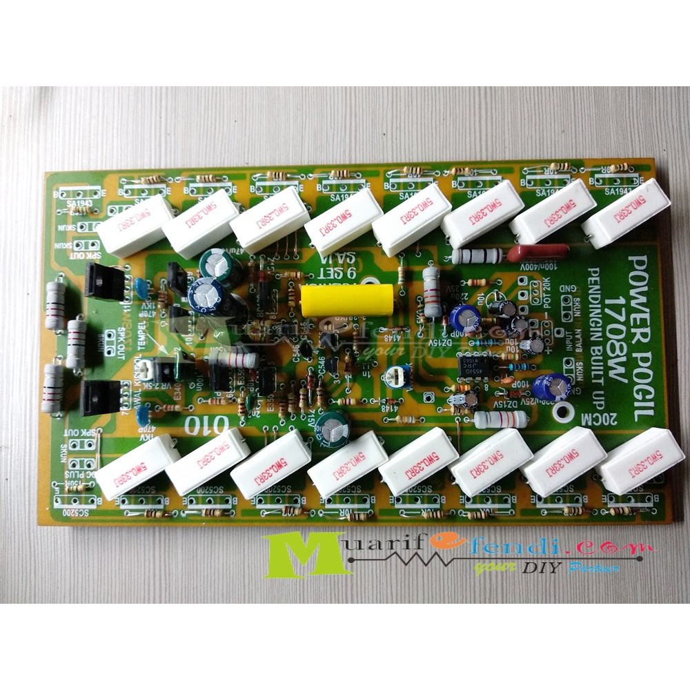 KIT Power Amplifier 1000Watt 1708Watt input balance dan non balance POGIL