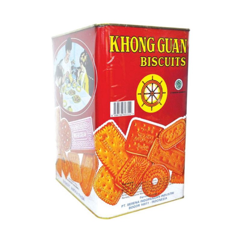 

(instant saja) KHONG GUAN Biscuit Assorted Merah 1,6 kg kue kaleng lebaran