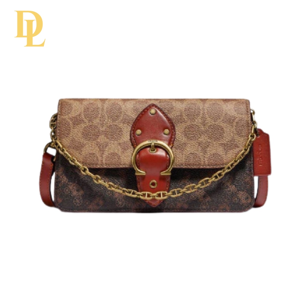 Coach Beat Crossbody Clutch In Signature Canvas Horse And Carriage (C0831)