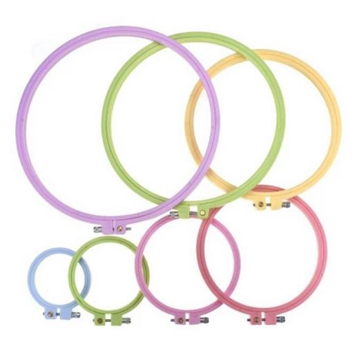 Colorful Plastic Embroidery Hoop - Pemidangan Plastik Berwarna