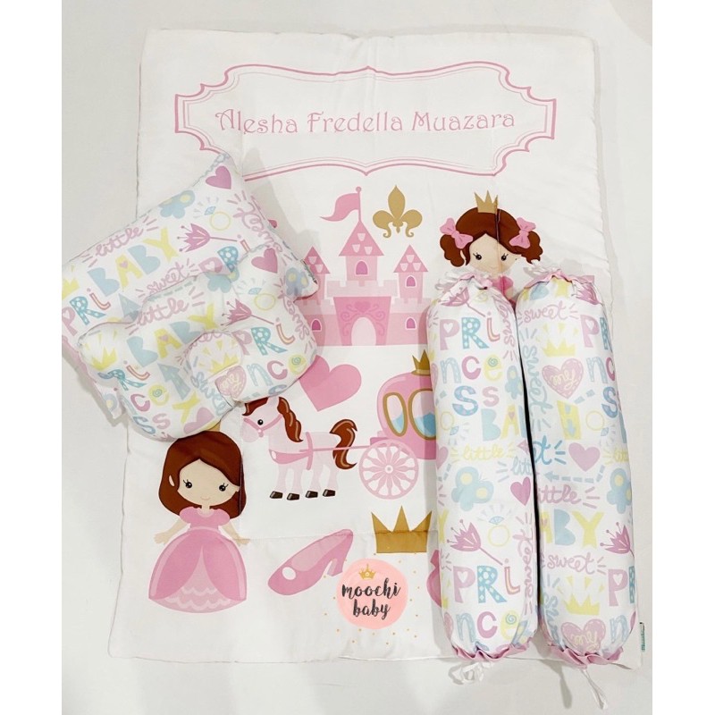 moochi baby bedcover set princess fairy selimut bayi