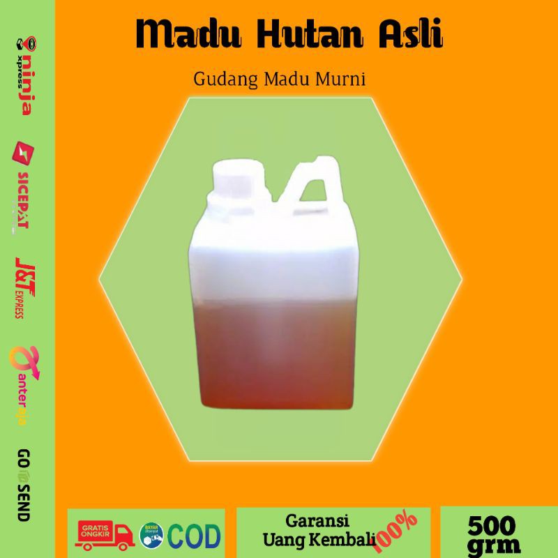 

DISKON Madu Hutan Asli 500grm Madu Asli Murni Madu Manis Madu Hutan Premium Madu Jogja