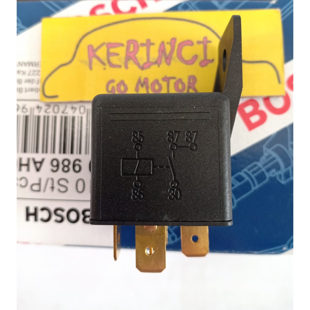 RELAY BOSCH KAKI 5 12V 30A AH0 250 - RELAY KLAKSON BOSCH - RELAY LAMPU BOSCH