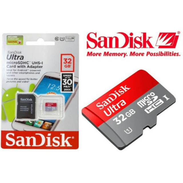MICRO SD SANDISK 32 GB + ADAPTER ORIGINAL