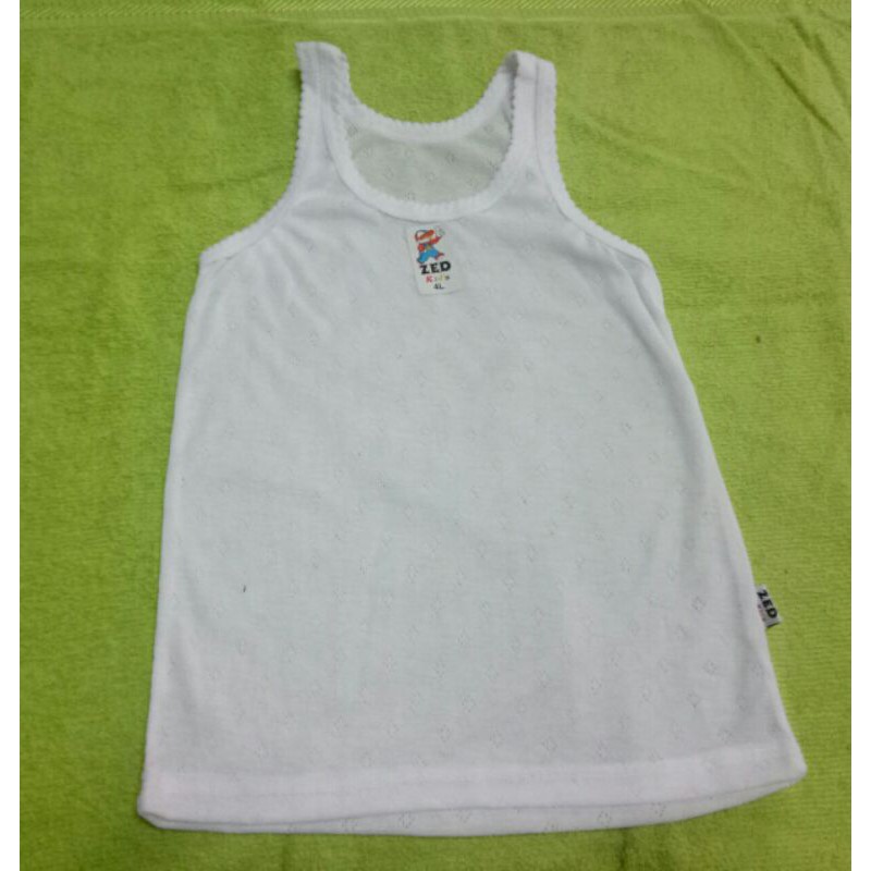 1 pcs Kaos singlet 4L 5L 6L anak anak 4 sampai 10 tahun / kaos dalam anak anak /kaos dalam satuan