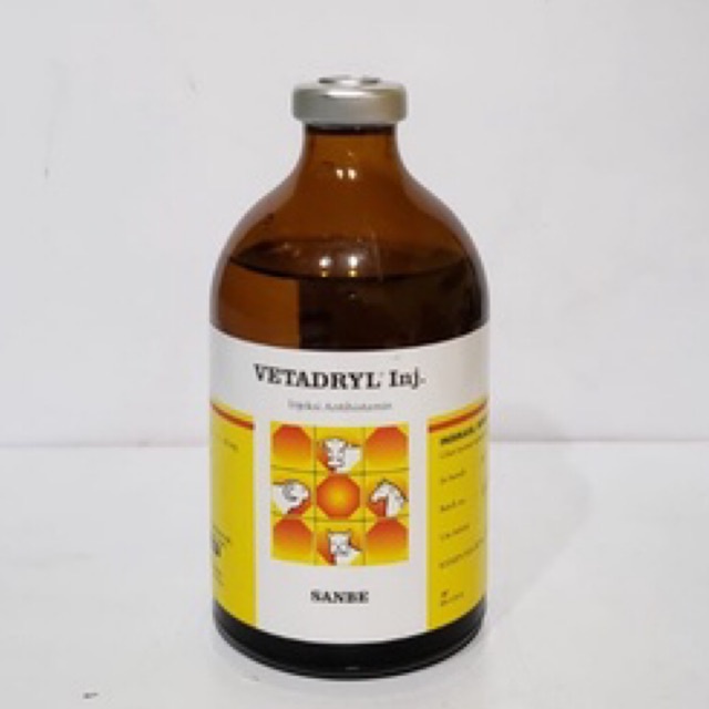 VETADRYL INJ 100ml Antihistamin