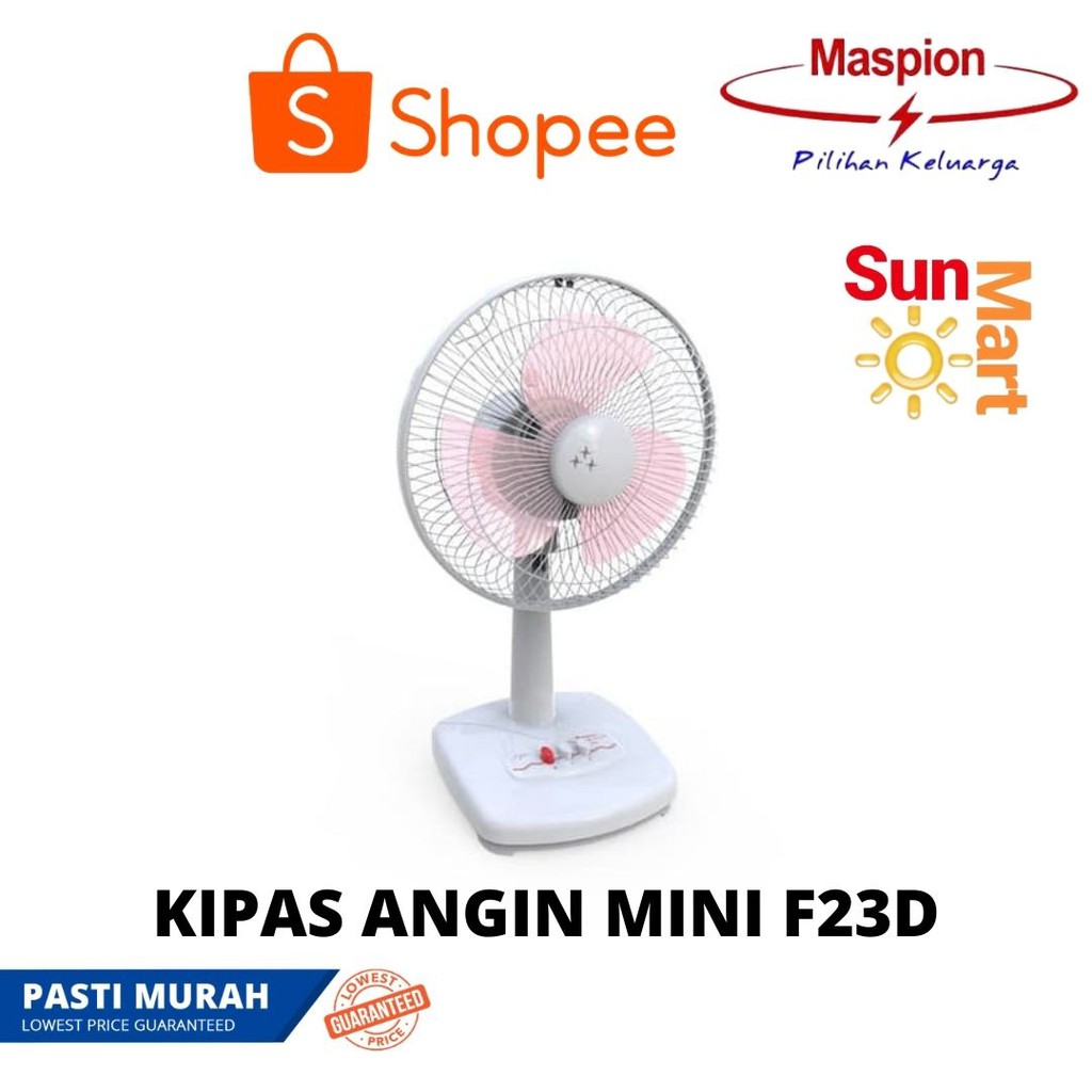 Murah kipas 9 inch (23 cm) Desk Fan Maspion F-23 DE F 23 D F23D