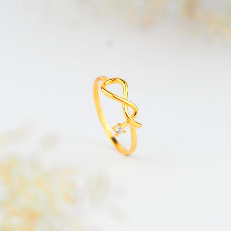 Cincin Emas Infinity Mata 1 - Toko Emas Gadjah