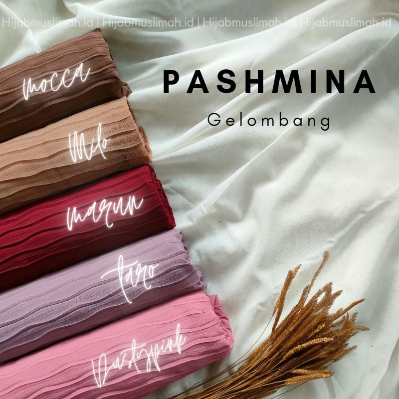 PASHMINA GELOMBANG / PASHMINA PLISKET GELOMBANG