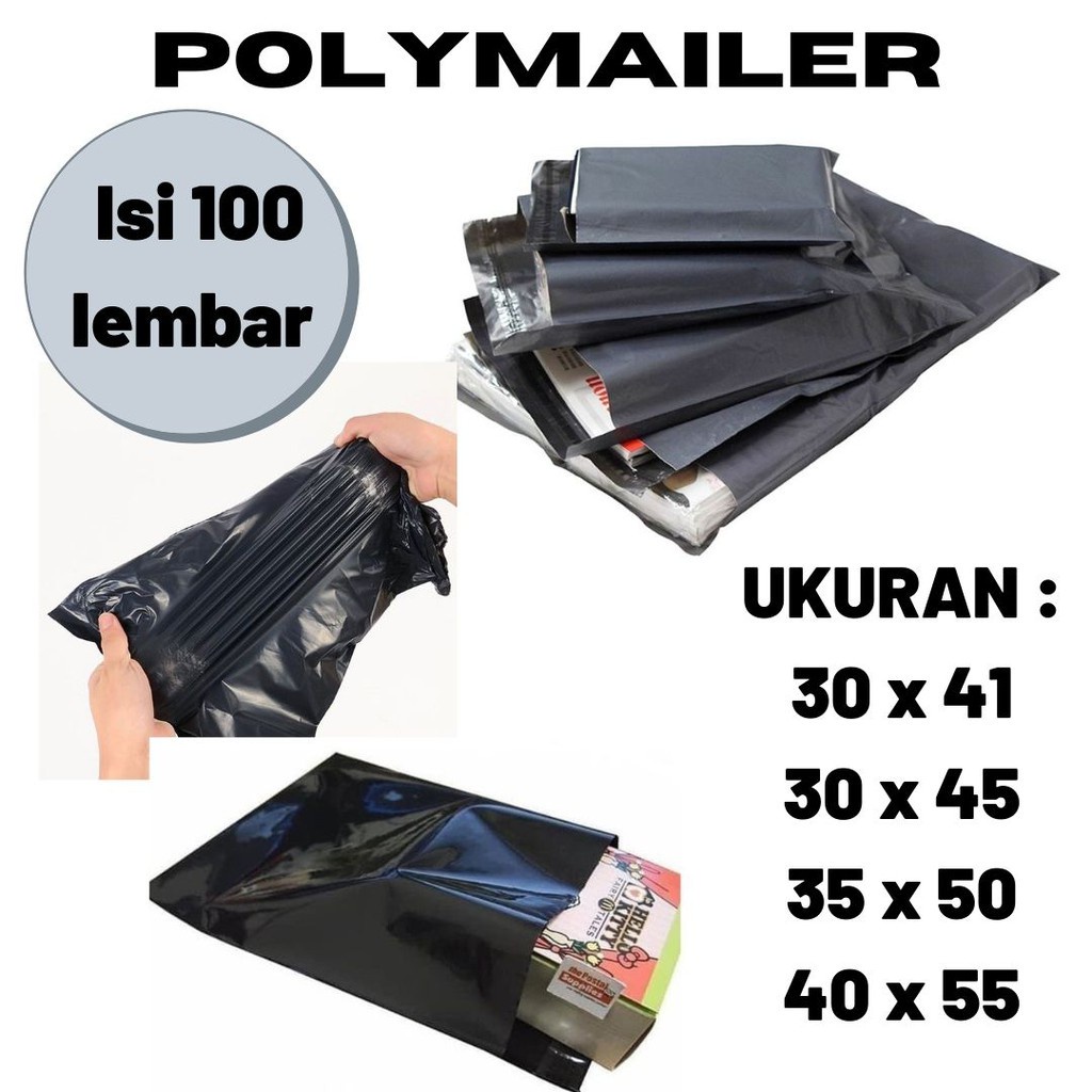 

Plastik Polymailer Packingan Online Shop Amplop Plastik Packing Olshop HD 20X40 isi 100 pcs