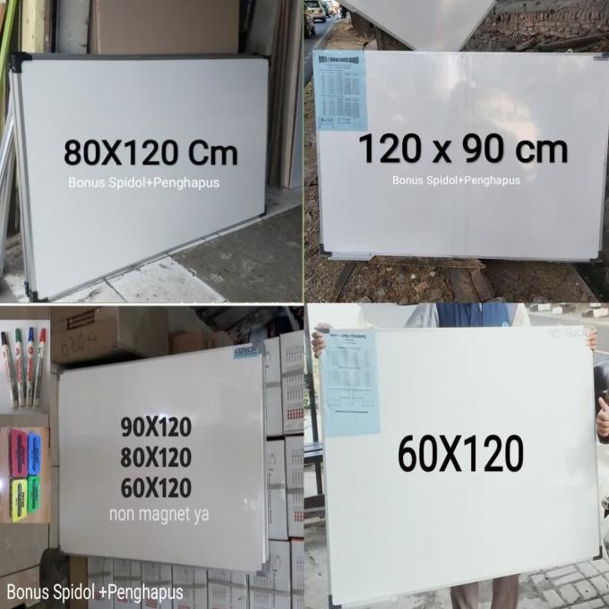 

Office & Stationery | Alat Tulis | Papan Tulis Magnet 90 X 120 Whiteboard 90X120 | Best Seller