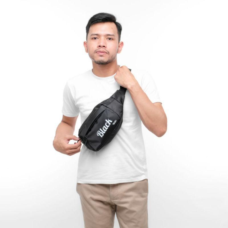 Waistbag Pria anti air Waterproof multifusi terbaru forlight selempang