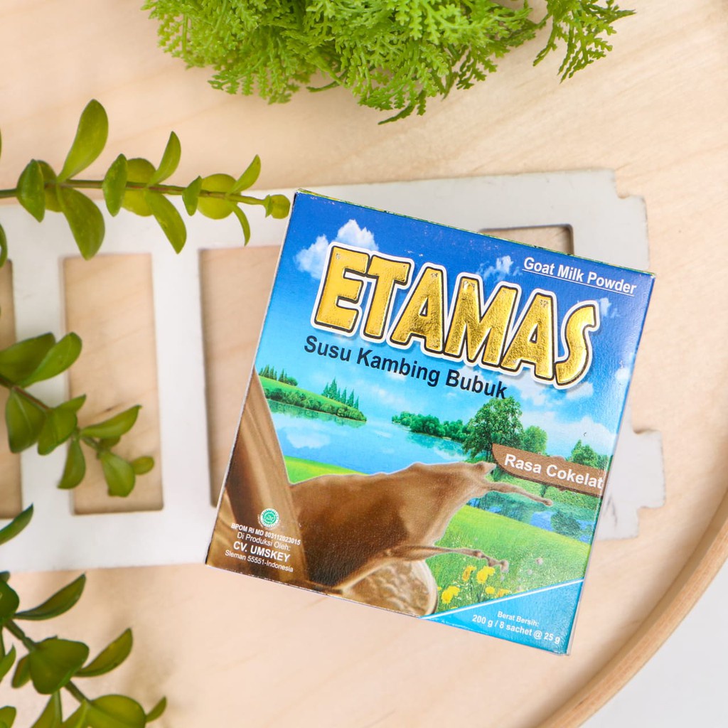 

Susu Kambing Etamas Coklat Sachet Bubuk 200 gr Goat Milk Chocolate Choco Origiinal 100%